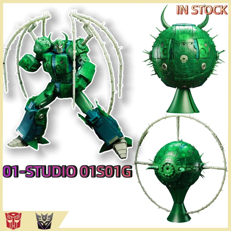 

В НАЛИЧИИ: Трансформируемые игрушки, оригинальный продукт 01-STUDIO 01S01G CELL Unicron Bacteria, прозрачная светящаяся версия