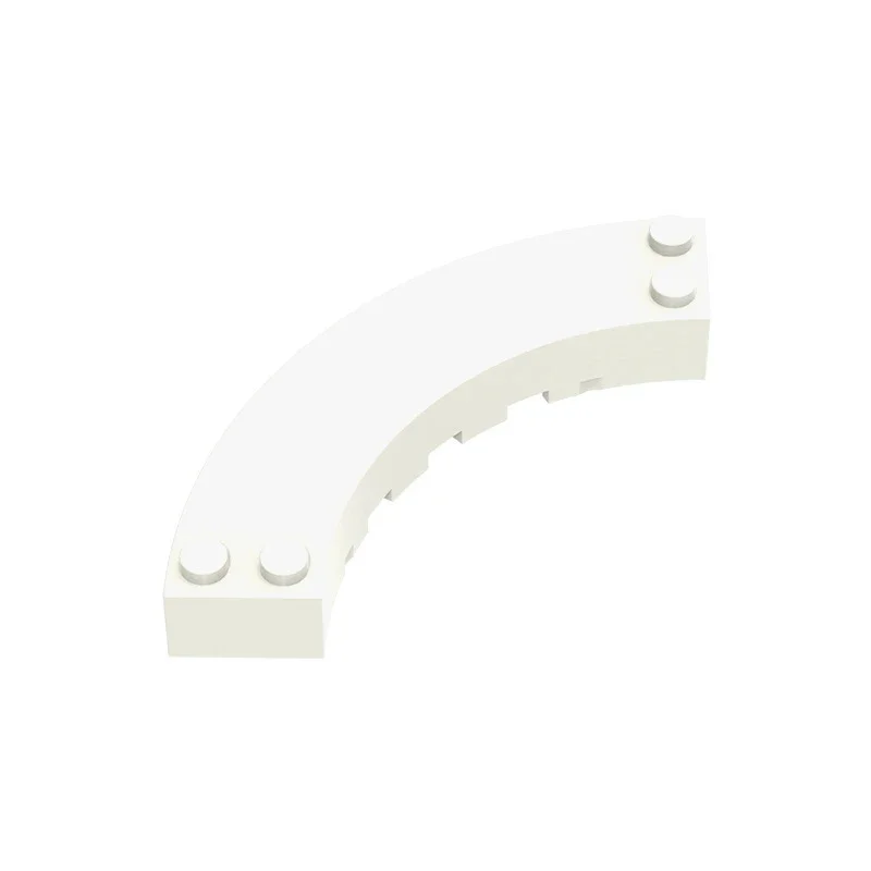 MOC 1 pièces partie briques 48092W coin rond 4x4 bloc de construction incurvé ensemble 3 goujons maison château particules bricolage idée jouet enfants cadeaux