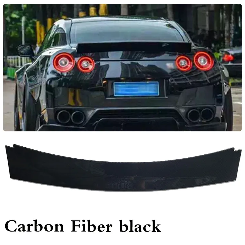 

For 2008-2023 Nissan R35 GTR Carbon Fiber Rear Trunk Lip Spoiler Wing LBWK Style