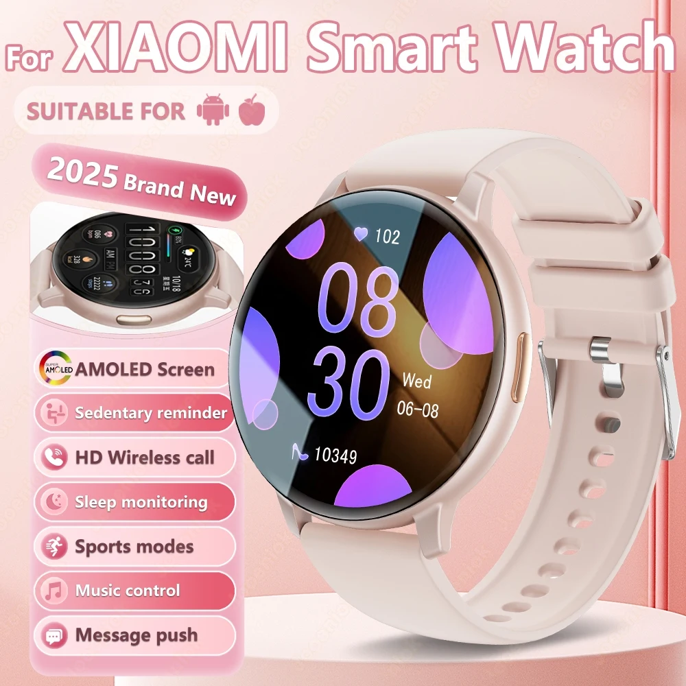 

For Xiaomi 1.43 inches Bluetooth Call Fashions Smart Watch Women Men AMOLED 466*466 HD Pixel Display Smartwatch Ladies 2025 New