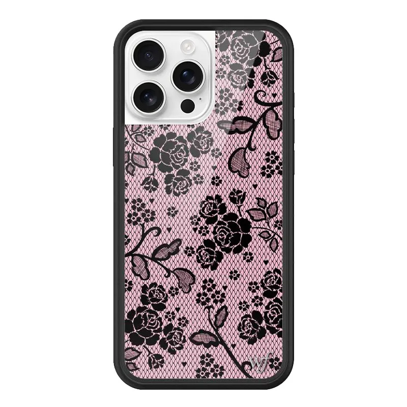 جديد 2025 زهرة برية لطيف خلفية جراب هاتف آيفون 16 15 14 13 12 برو ماكس زائد موضة الفتيات المقصورة غطاء مقاوم للصدمات