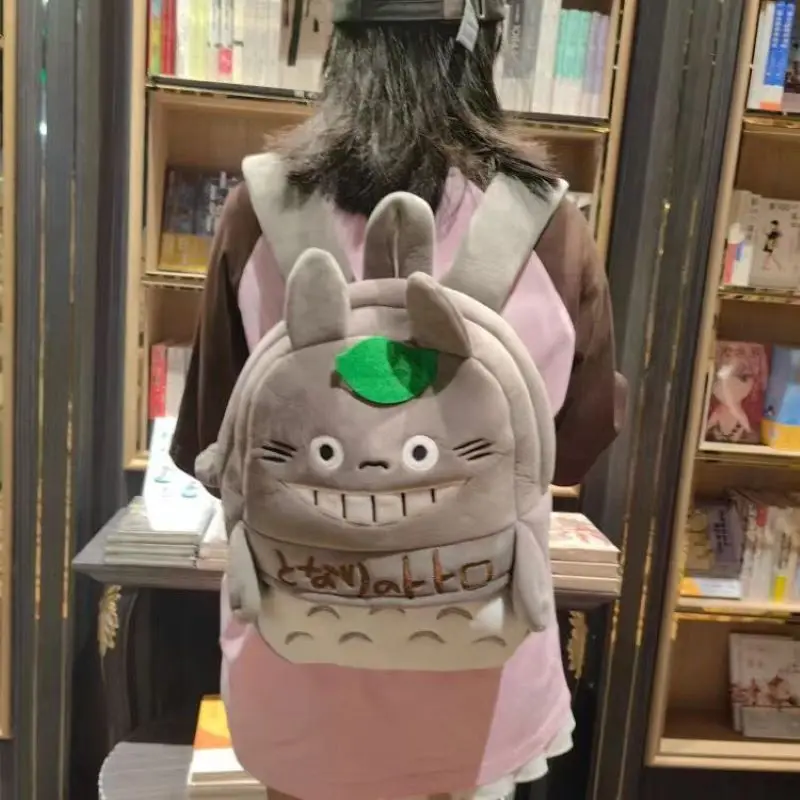 Kawaii Totoro Backpack for School Season, Japanese Cartoon Students, Cute, Autumn, Winter, 2022