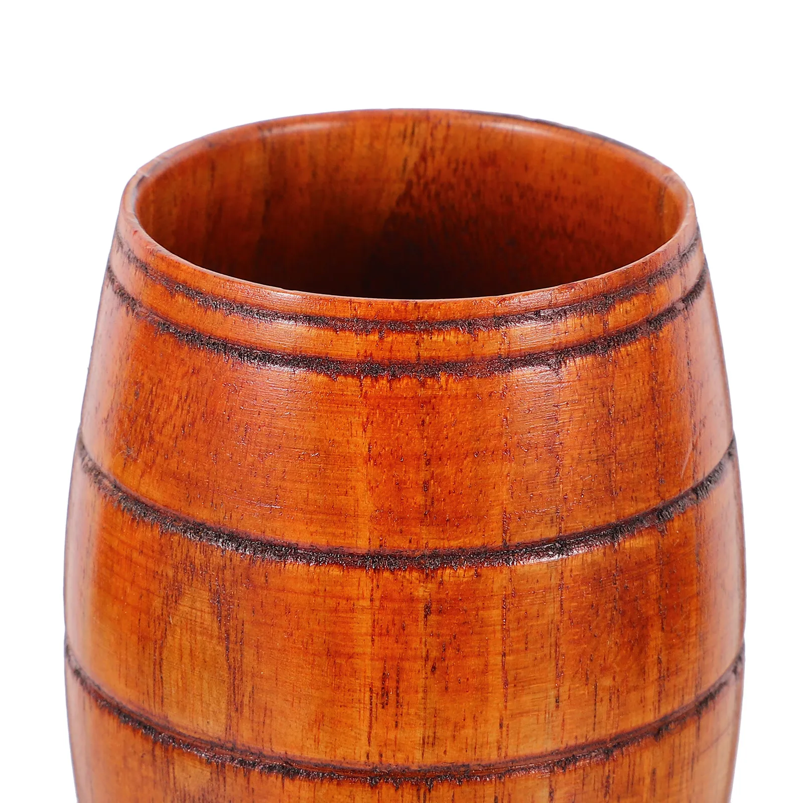 Unique Handmade Wooden Mug Natural Wood Grain Beer Cup for Drinking Coffee Tea Whiskey Water Outdoor Home Office Kitchen Use - view 6