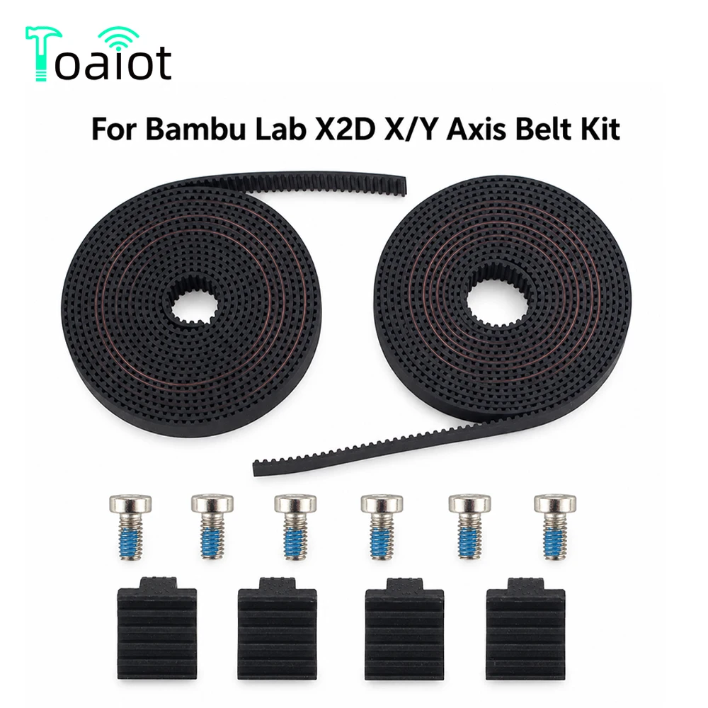 For Bambu Lab X2D X/Y Axis Belt Kit Smooth Transmission And  Long Service Life X/Y Axis Belt Kit For  X2D 3D Printer Parts