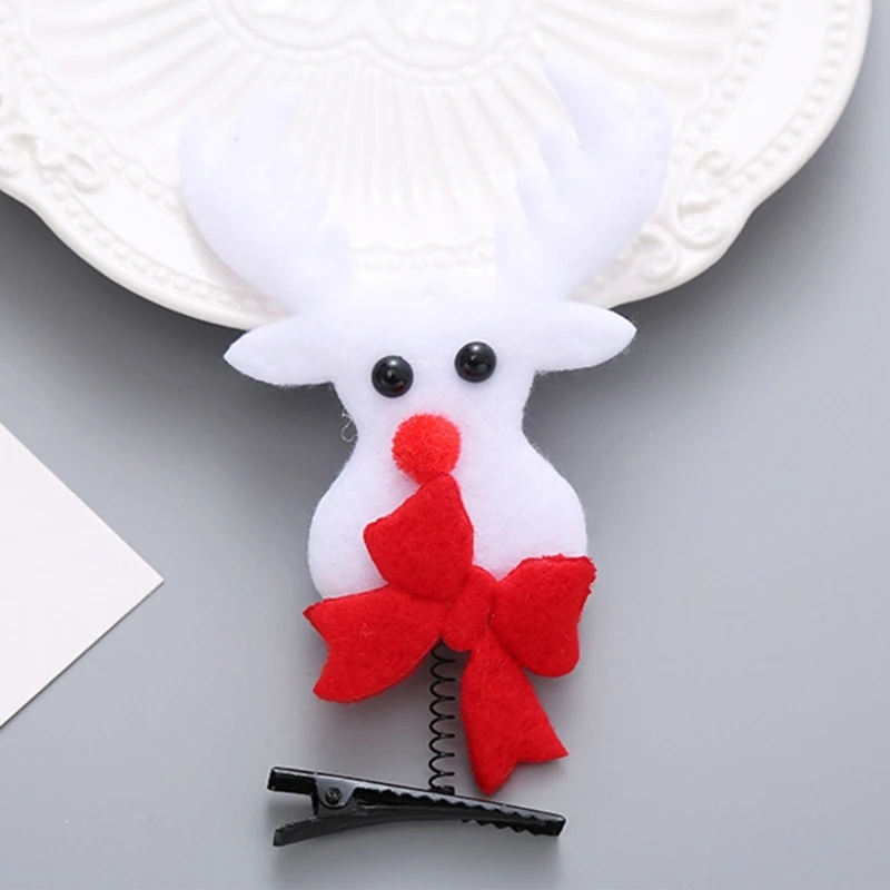 Clip printemps pour filles, accessoires pour cheveux, arbre noël, saison des fêtes