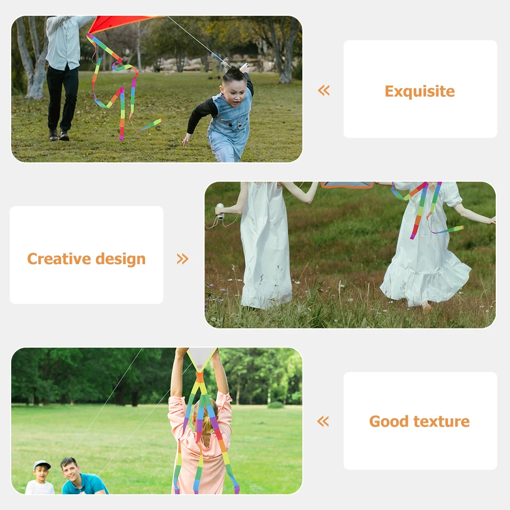 

4 Pcs DIY Kite Outdoor Toys for Kids Children Accessory White Cloth Kites Ages 8-12