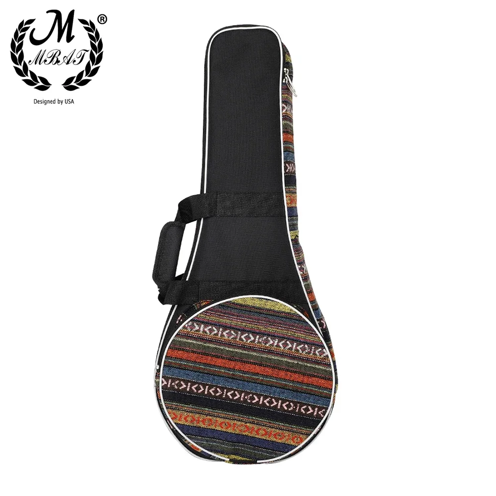 M mbat Mandoline Tasche Oxford Stoff Rucksack Mandoline Handtasche Baumwolle verdickte Handheld Doppels ch ulter ethnischen Stil Mandala Tasche