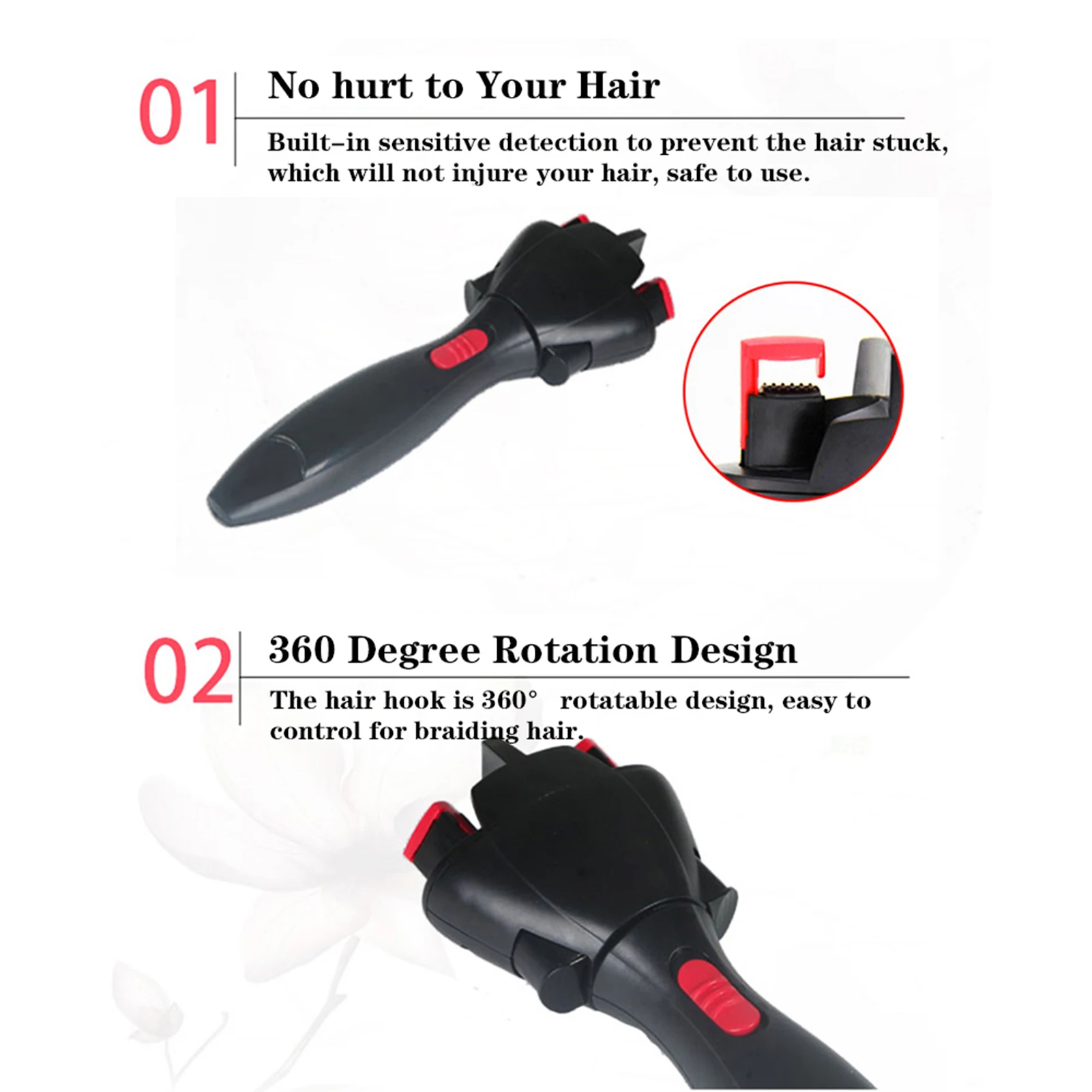 Electric Hair Braider Automatic Twist Braider Knitting Device Dreadlocks Machine Braiding Hairstyle DIY Magic Hair Styling Tool