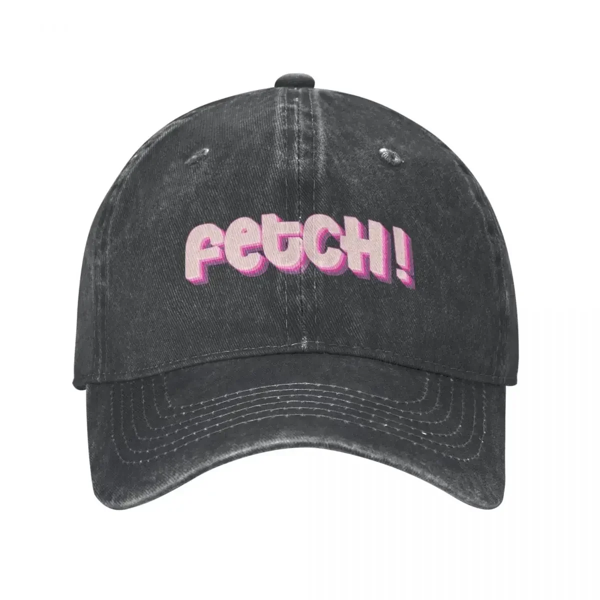 

Pink Fetch Unisex Baseball Caps Distressed Denim Caps Hat Vintage Outdoor Running Golf Sun Cap