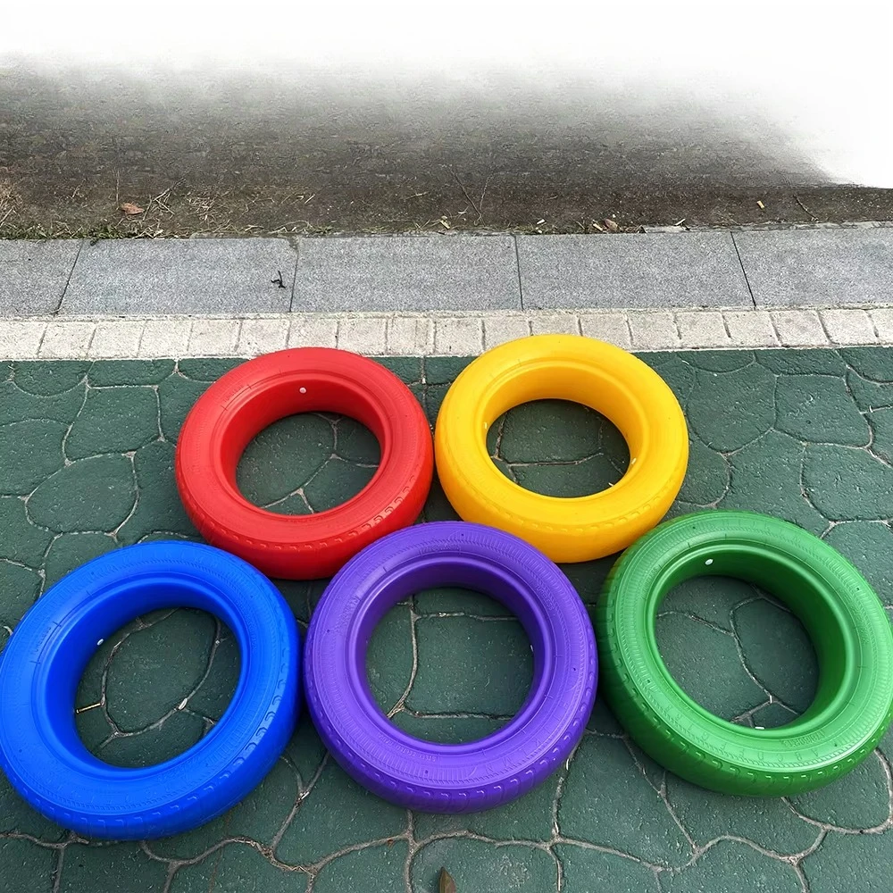 Playground Equipment, Rotomolded Tire Barrier, Suitable for Kids Park and School Use, Durable Plastic, Customizable Colors