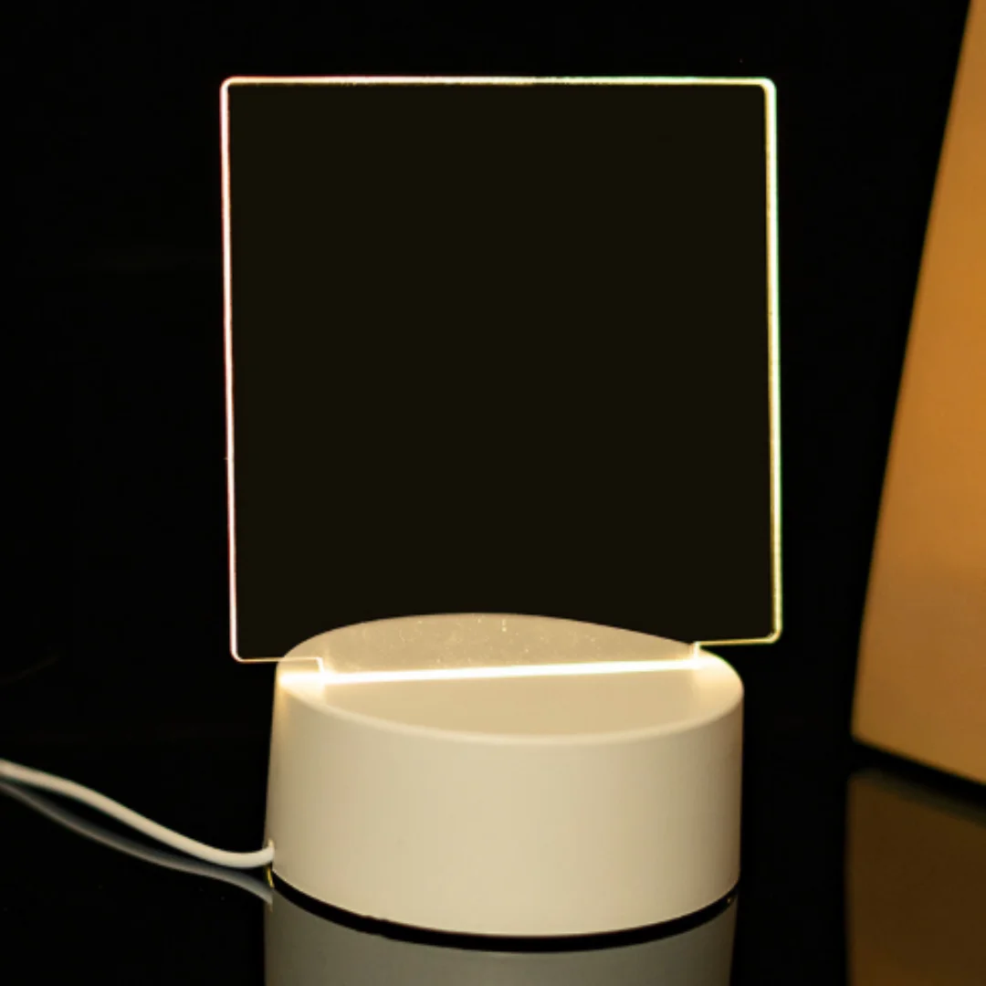 

Creative Note Message Board Lamp LED Night Light with Base DIY with Pen for Bedroom Home Decor Lighting