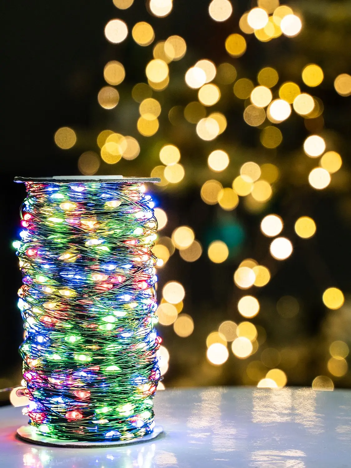 Lampki LED 10-200m, wodoodporne, girlanda świetlna z pilotem, do dekoracji na zewnątrz, na choinkę, do ogrodu, na ulicę, na wesele, imprezę. — 2