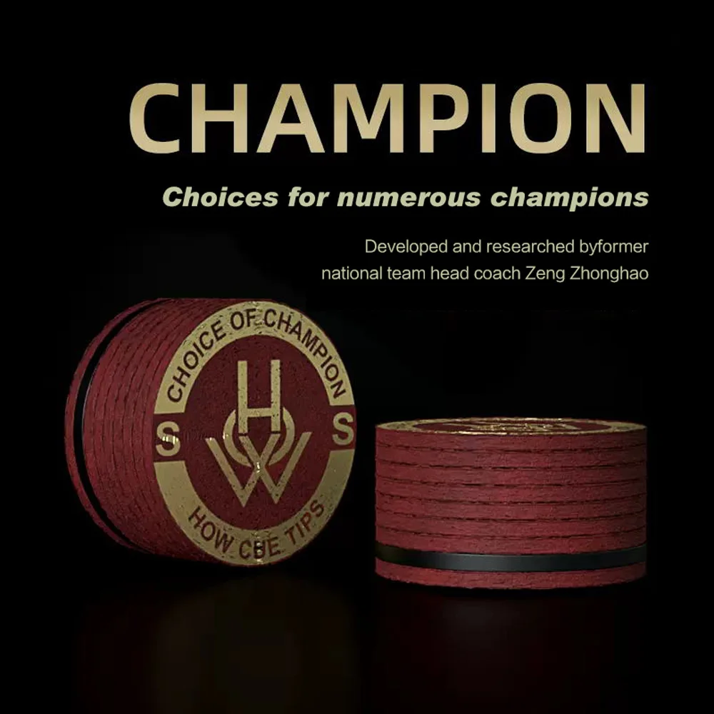 

HOW Titan Tips S M H 14mm Tips-Pool Cue Tip/Snooker Cue Tip/Glue on Tip Billiard Cue Stick Tips Billiard Accessories