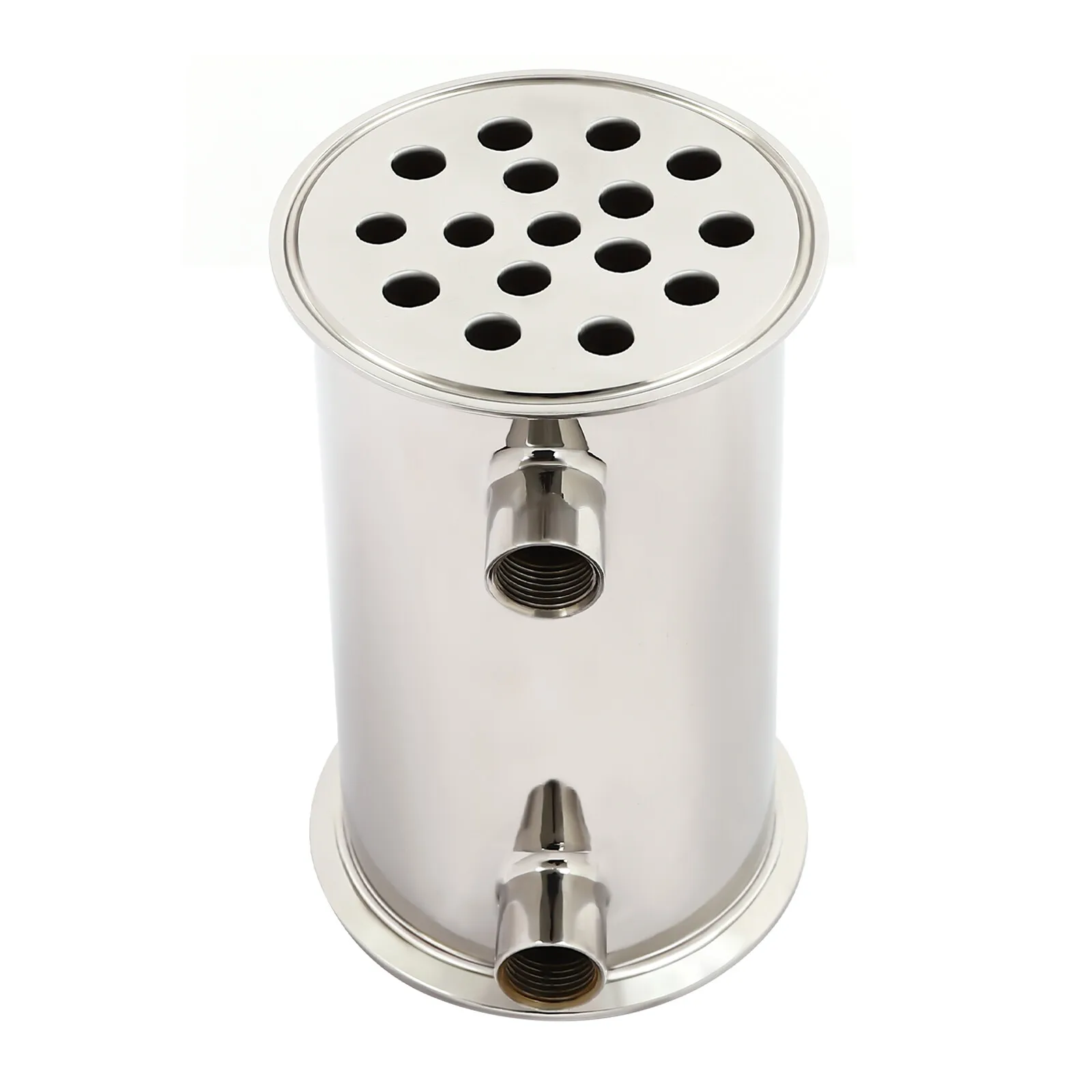 1/2 "مكثف ارتجاعي Dephlegmator 16 فتحة 304 من الفولاذ المقاوم للصدأ لعمود التقطير Moonshine