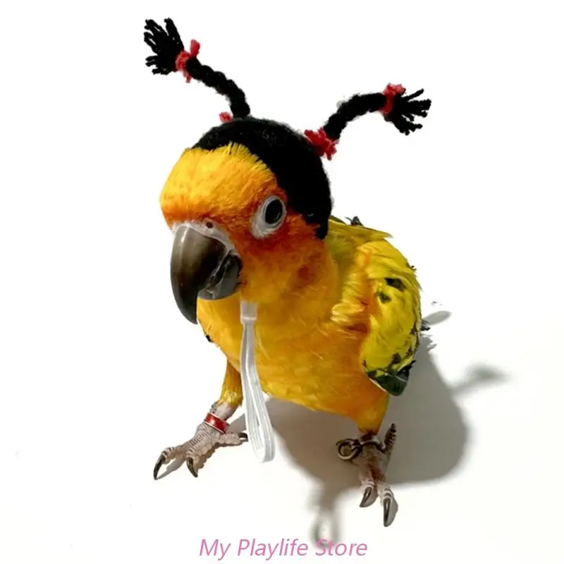 Bird Hat Costume Hamsters Hat Holiday Dress Up Accessories Bird Fun Hats Small Animal Knitted Cap Headwear for Parrots