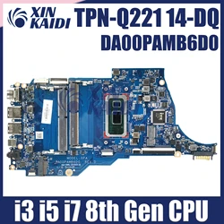 For HP 14-DQ 14S-DQ TPN-Q221 Laptop Motherboard DA00PAMB6D0 With8145U i3 8th Gen CPU Fully Tested L61952-601