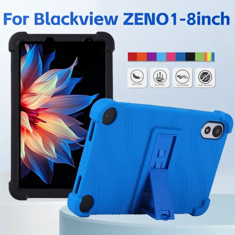 حافظة لهاتف Blackview ZENO 1 للأطفال مقاس 8 بوصات، واقي مسند للكمبيوتر اللوحي، وسائد هوائية مقاومة للصدمات، غطاء من السيليكون الناعم