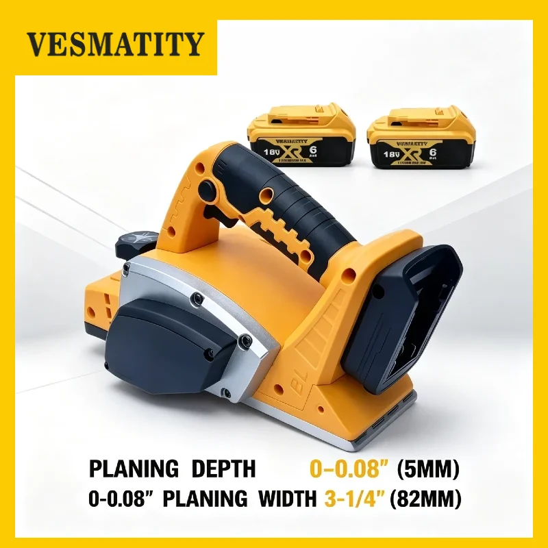 Cordless Electric Hand Planer Router Trimmer Power Tool for Carpenter Home DIY Woodworking for Dewalt 18V 20V Battery Max