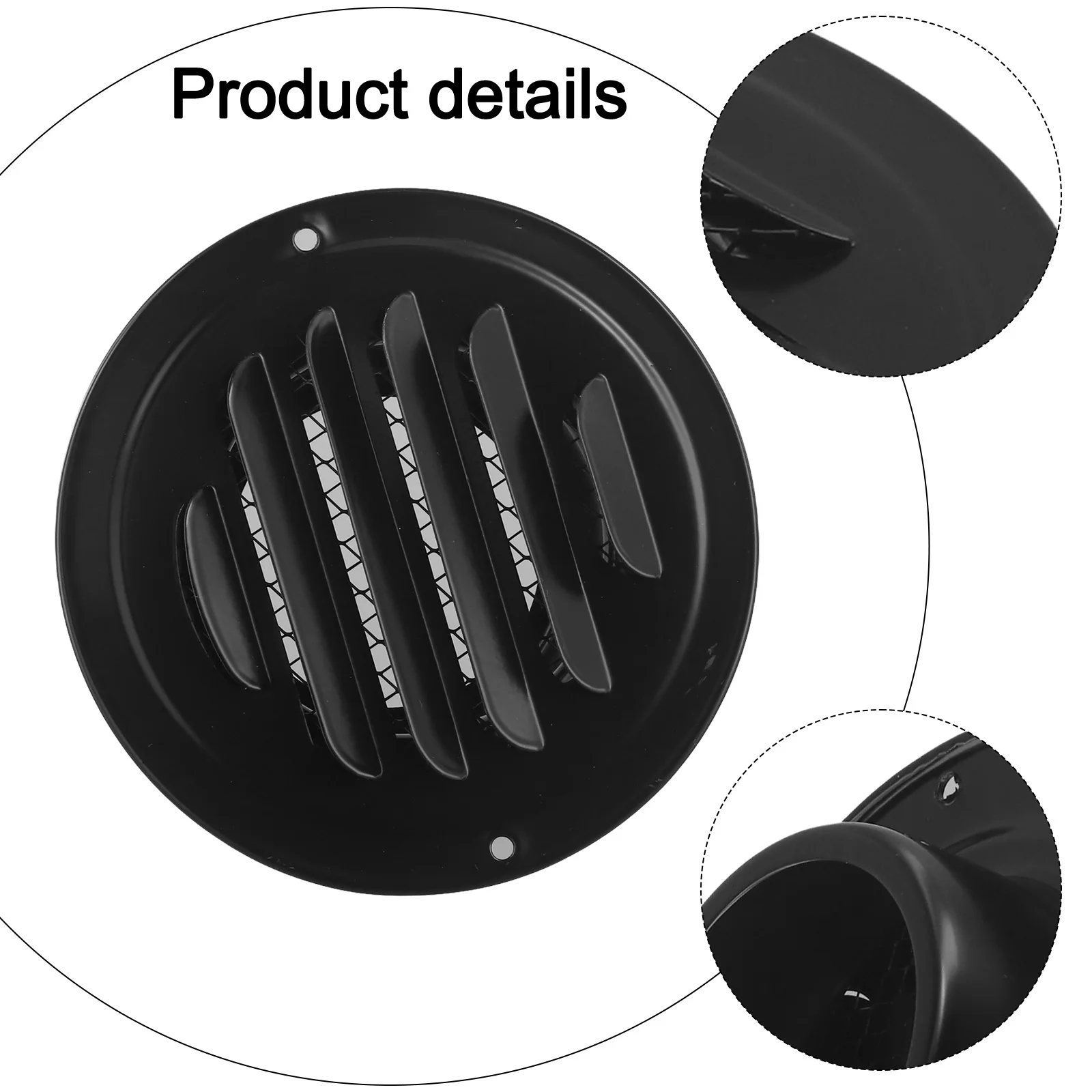 For Residential Use Round Ventilation Tool Stainless Steel Vent Grille 100mm Easy Installation Promote Air Circulation