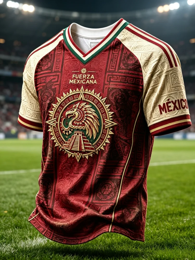 New Mexico Flag Eagle Sun Tribal Graphic 3D Print Soccer Jersey Short Sleeve T Shirt Sports Training Fan Casual Family Kids Tees