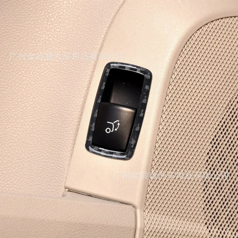For 09-12 Mercedes-Benz R-class Car Interior Modification Carbon Fiber Trunk Switch Decorative Sticker