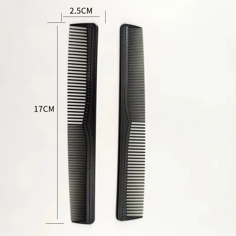 5Pcs Wide Tooth Hair Comb Set Carbon Fiber Fine Cut Styling Grooming Comb for Salon Barber Heat Resistant Hairdressing Tool