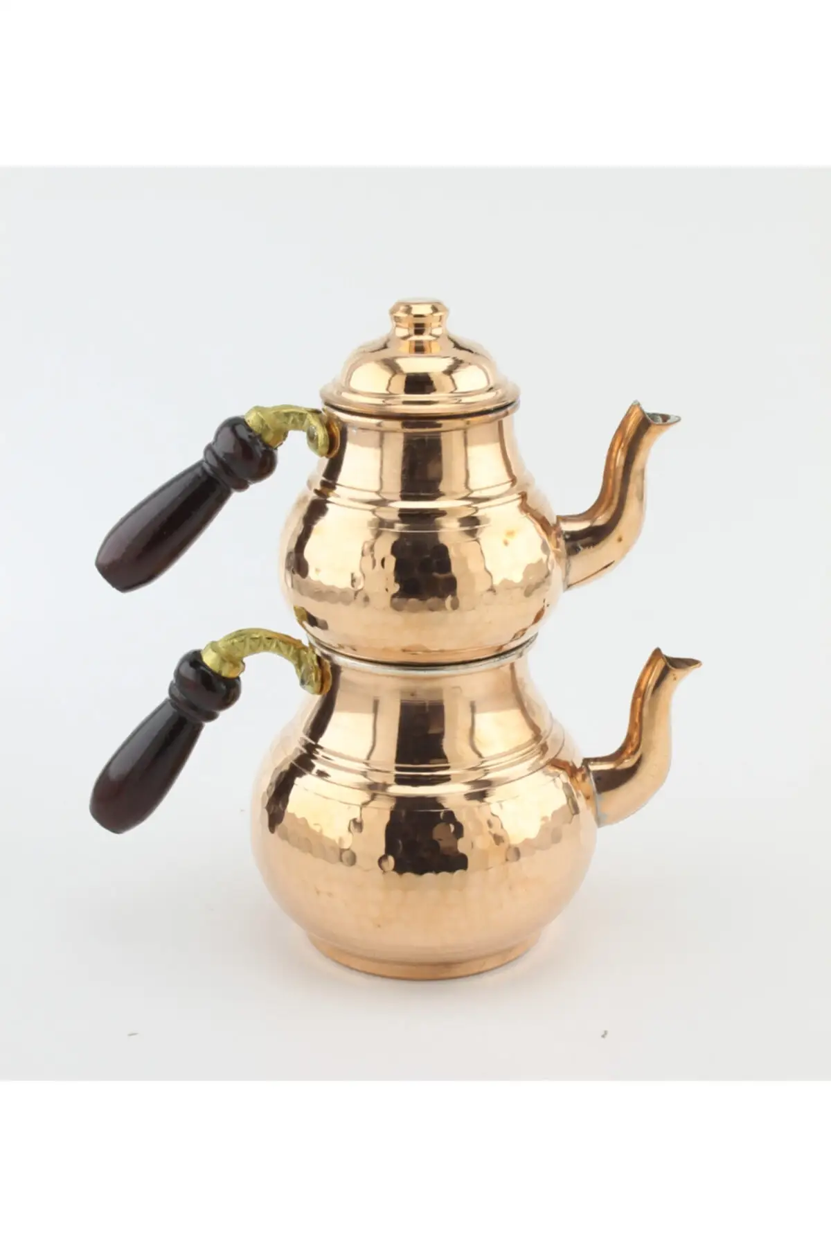 DOLBOVI copper Tea Pots with tin and pedestal and pedestal cooker for 2-3 persons 1,4 Lt Cooper Tea Pots Handmade