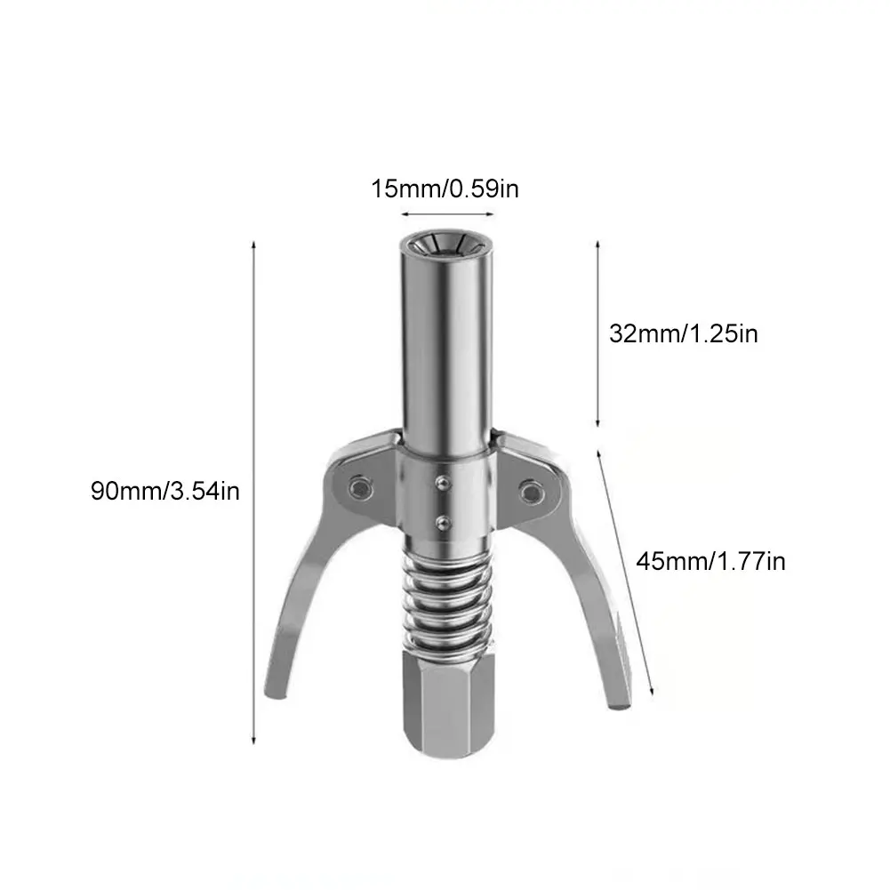 หัวฉีดจาระบีขนาด10000 PSI แบบปล่อยเร็วหัวจาระบีแบบกดสองอุปกรณ์ปั๊มน้ำมันแบบง่ายต่อการดันอุปกรณ์ซ่อม