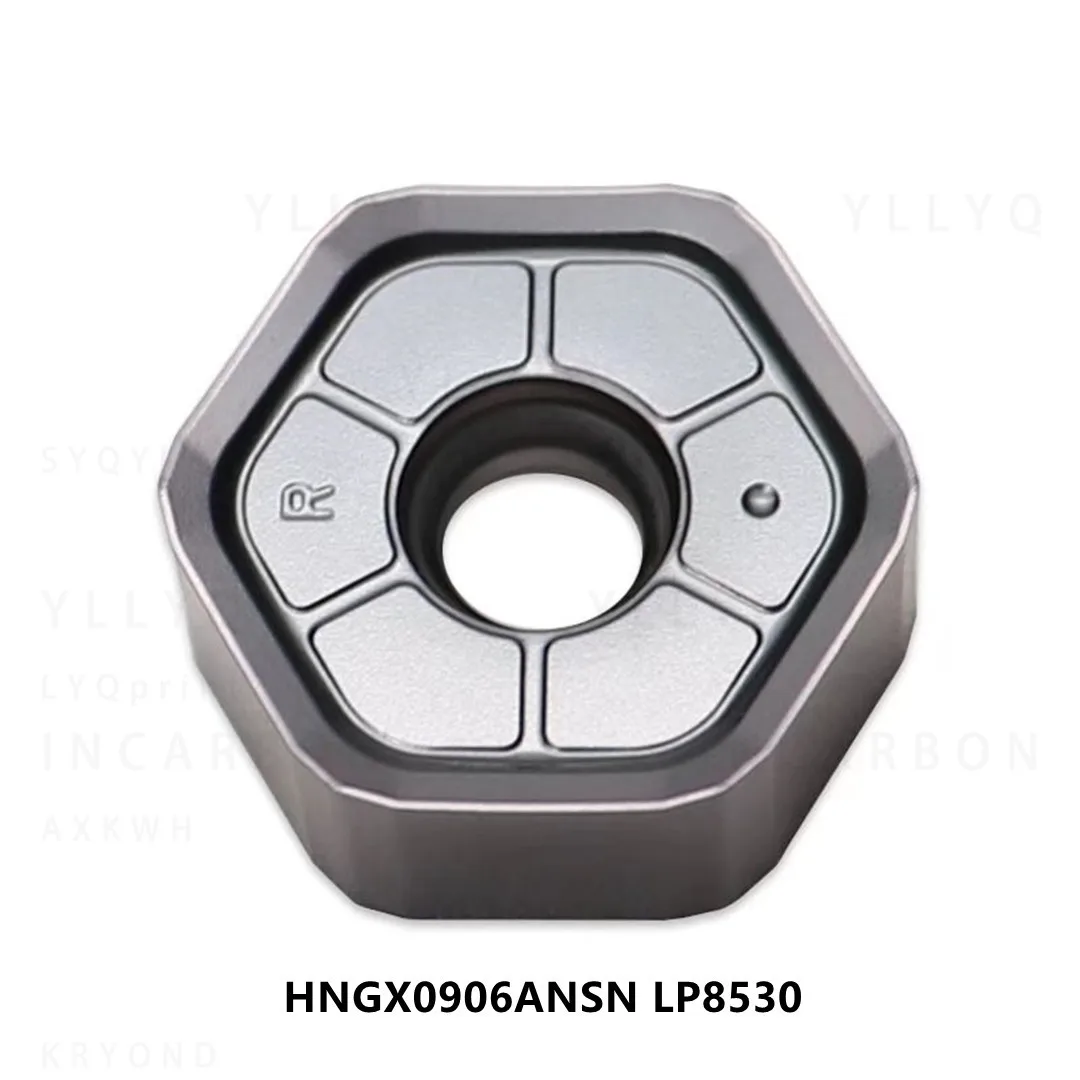 10Pcs HNGX0906 HNGX0906ANSN Carbide Milling Inserts 45° Double Sided CNC Milling Cutter Tool