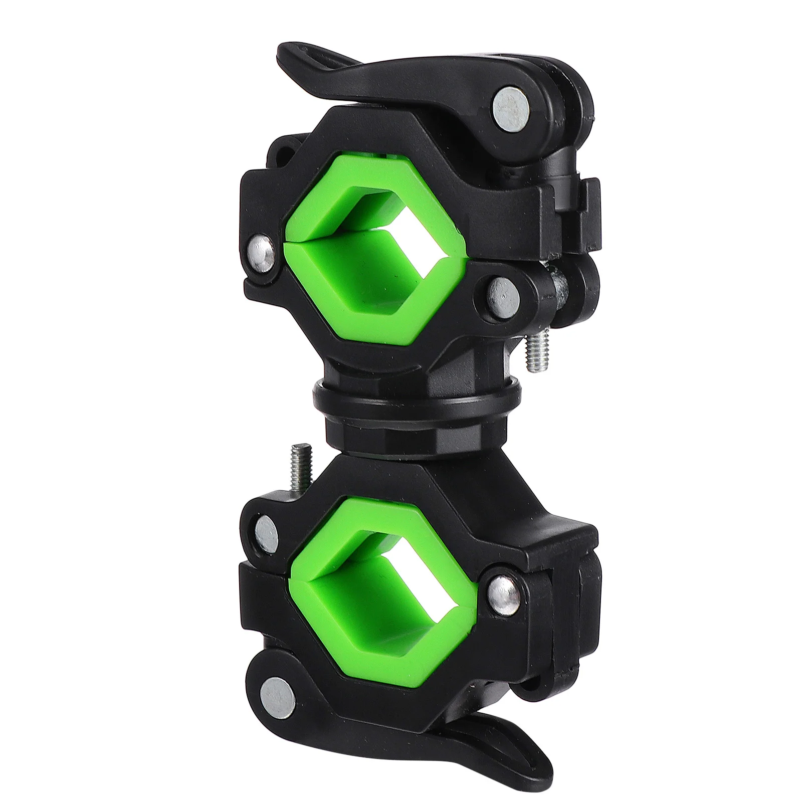 1 set 1 Set Bicycle Light Mount 360° Rotatable Flashlight Holder Bike Front Lamp Stand Durable Abs Iron Quick Install No Tool