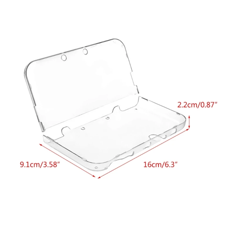 Funda dura transparente para consola de juegos 3DS XL, carcasa protectora a prueba de polvo y golpes
