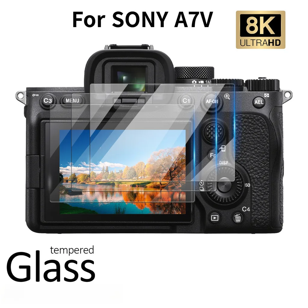 Protector de Pantalla de Vidrio Templado 9H para Sony A7R4/A7R5/A7S3/A9/A93/FX3 - Cubierta de Pantalla LCD Anti-Rayones, Protector de Pantalla Anti-Huellas