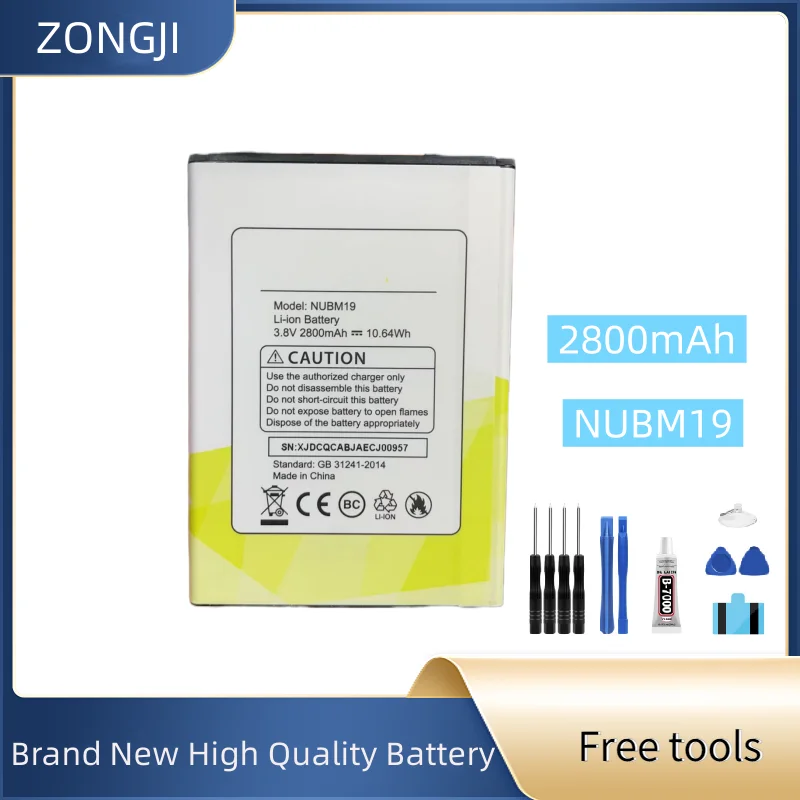 

Новый аккумулятор NUBM19 2800 мАч для аккумулятора NUU NUBM19 + бесплатные инструменты