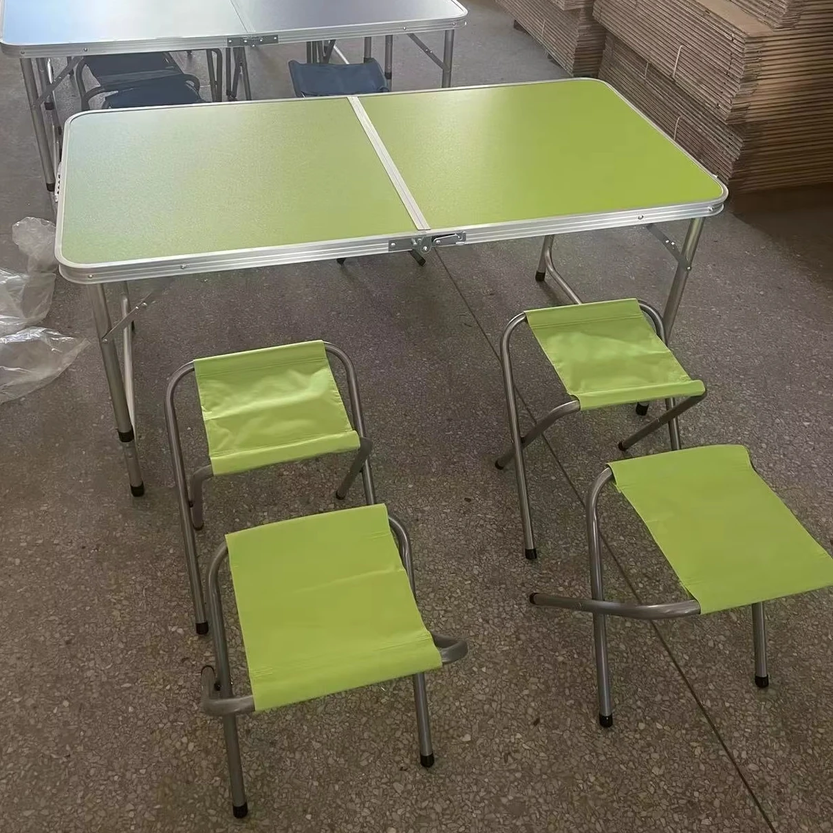 

Camping Table And Chair Set Customized Logo Folding Aluminum Table For Picnic