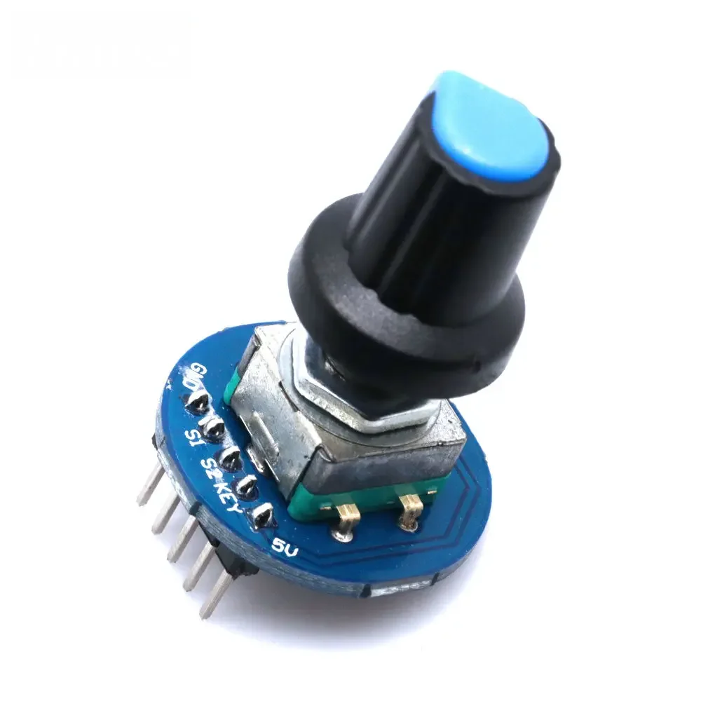 KY-040 360 Degrees Rotary Encoder Module Brick Sensor Switch Development Board For Arduino With Pins Half Shaft Module