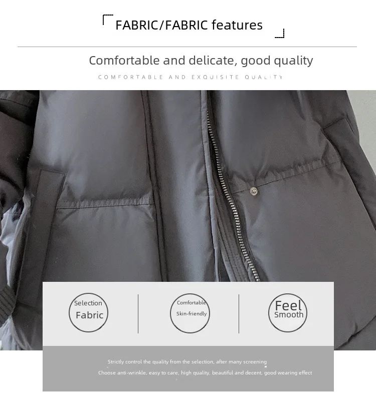 Women's Cotton-Padded Jacket Winter Korean Style Gray Love Short down Coat plus Size for Students Couple Bread Clothing