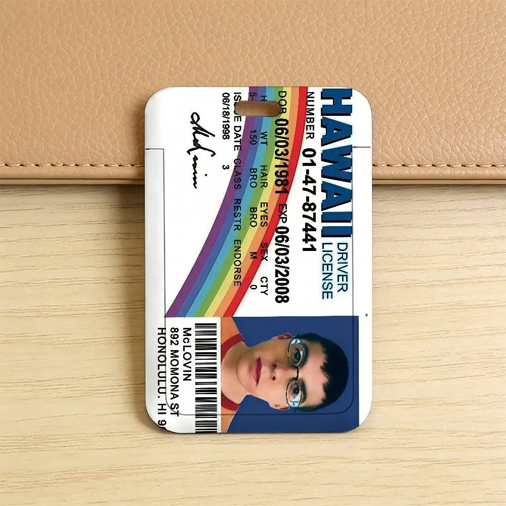 Lustiger M-McLovin ID F-Fogell Q Kunststoff-Schiebeabdeckungs-Lanyard-Ausweishalter für Arbeit, Bus, Studenten, Foto, Idol, Mitarbeiter – Detail 5