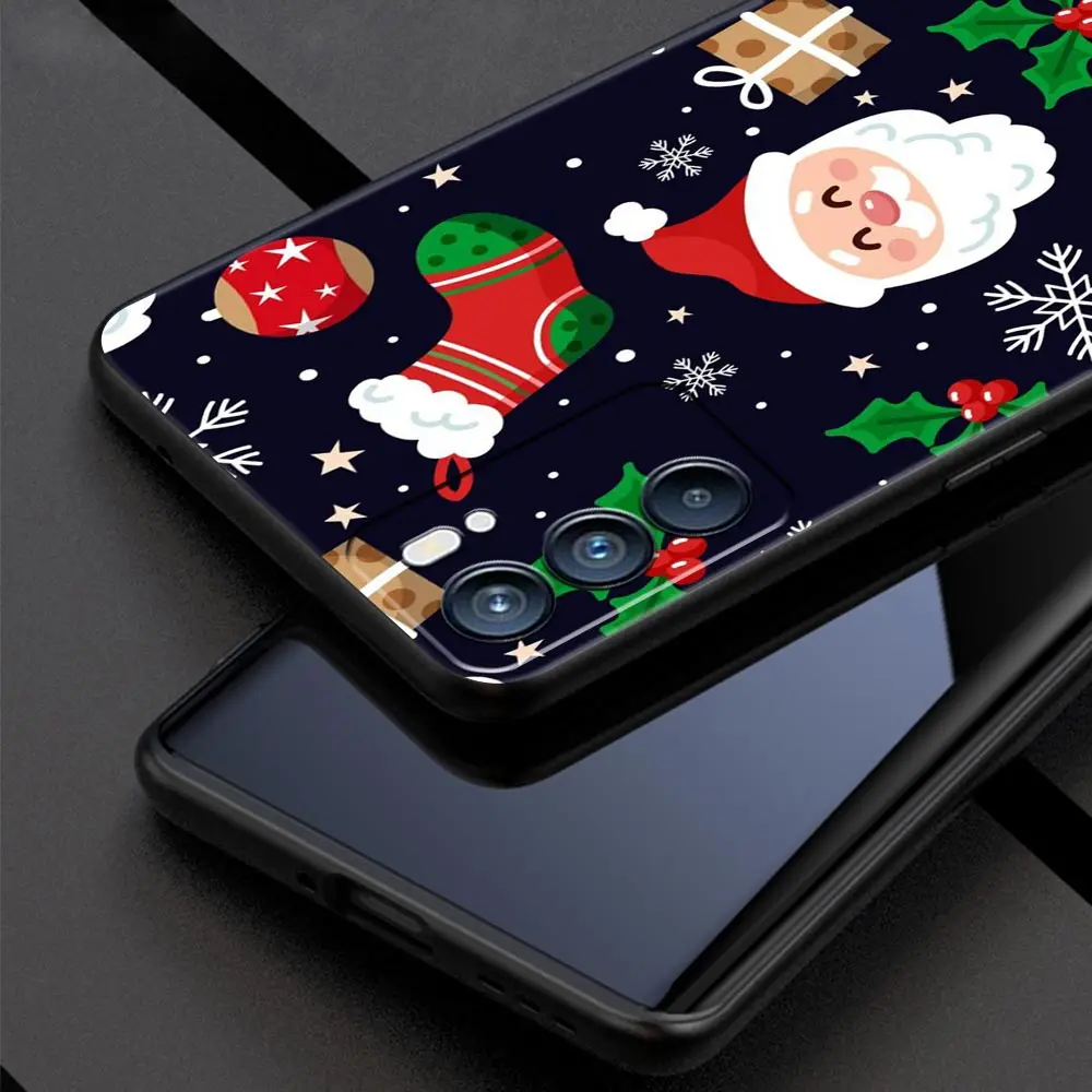 Christmas New Year Phone Case For OPPO A54 A53 A52 A16 A15 A74 A9 2020 A76 A95 A12 Reno7 SE Reno6 Z Find X5 Pro 5G Phone Cover