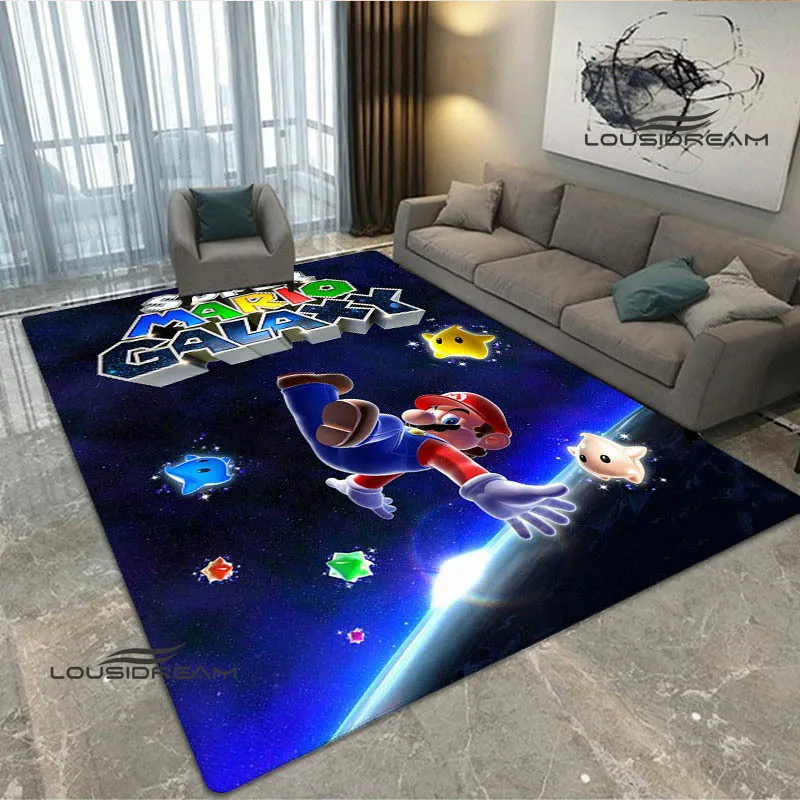 3D Cartoon M-Mario-Bros Print carpets non-slip carpet yoga cushion area carpet outdoor carpet cute rug floor mats Birthday Gift