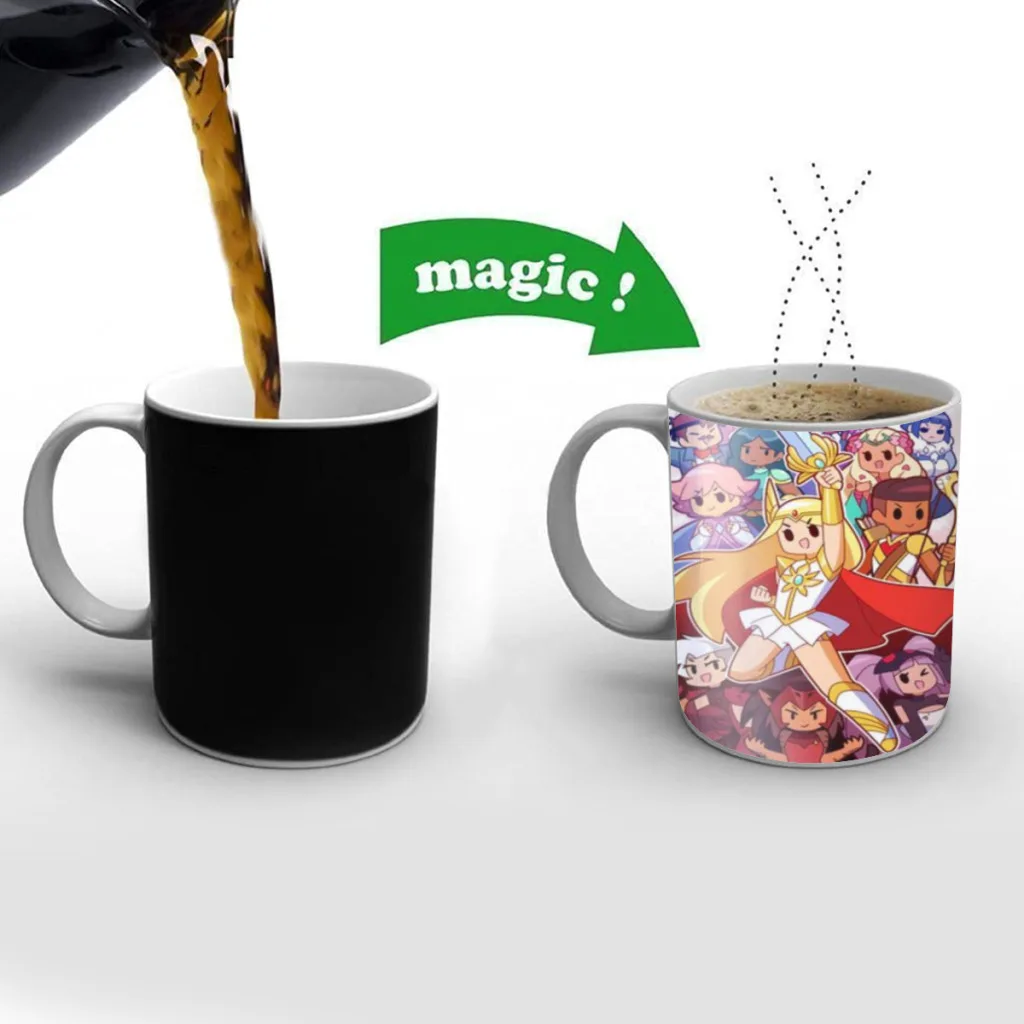 She-Ra and The Princesses of Power Color Changing Coffee Mug Ceramic Water Cup Heat Sensitive Coffee Cups