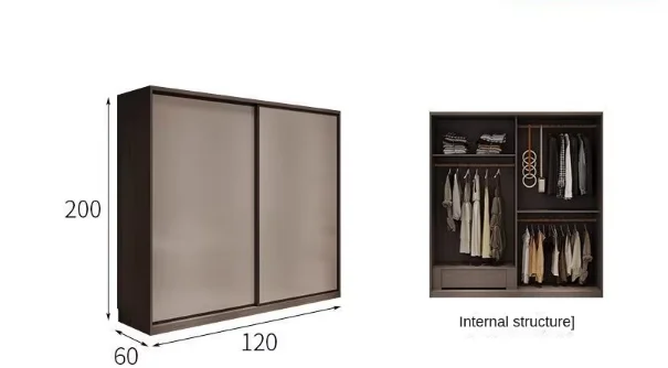*Modern Design Allows Customization of Wooden Sliding Wardrobes for Bedroom Furniture with Display Racks Designer Wardrobe, Soli