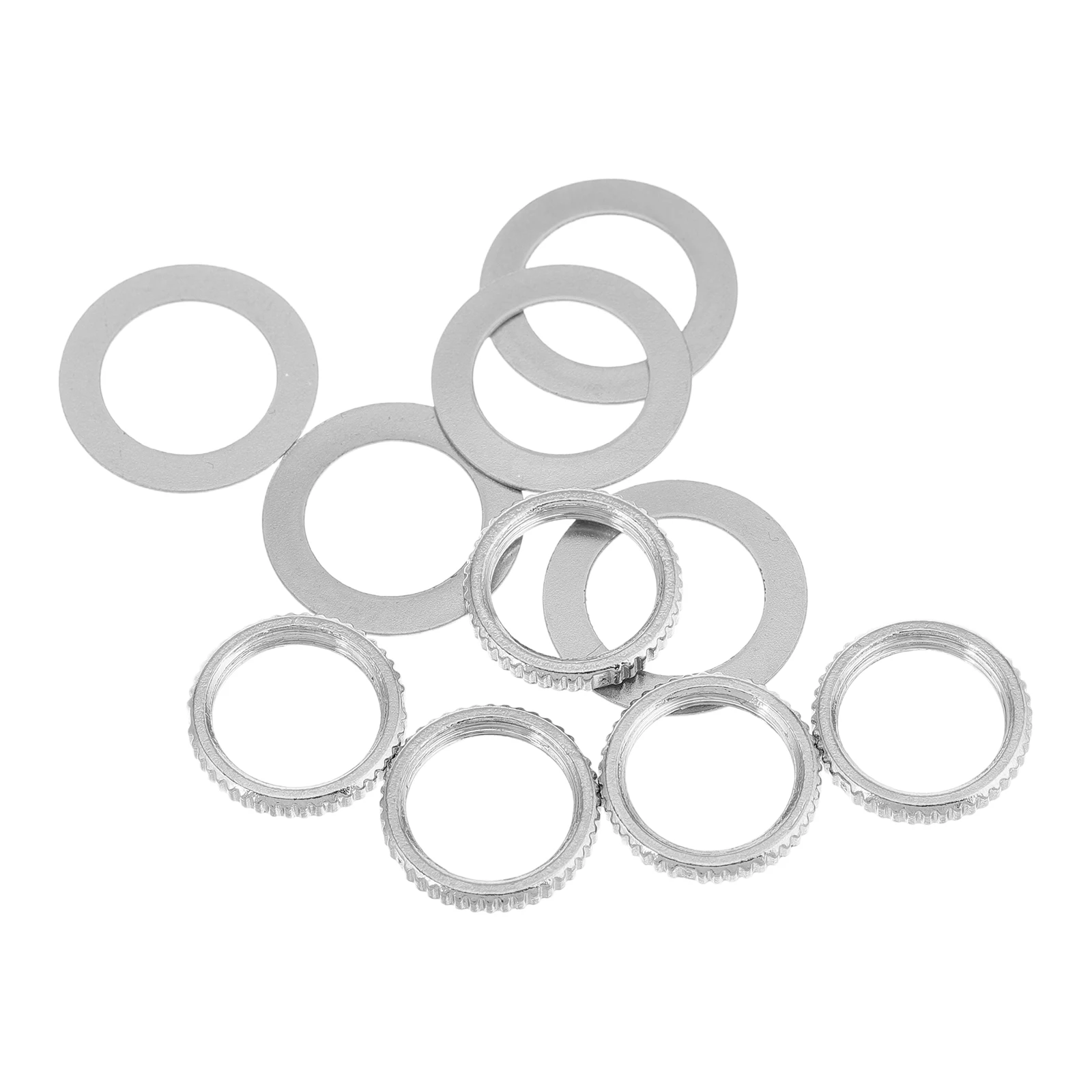 

10 Pcs Bass Head Shaker Gasket Bridge Nut Guitar Hardware Drum Pedal Parts Iron Electric