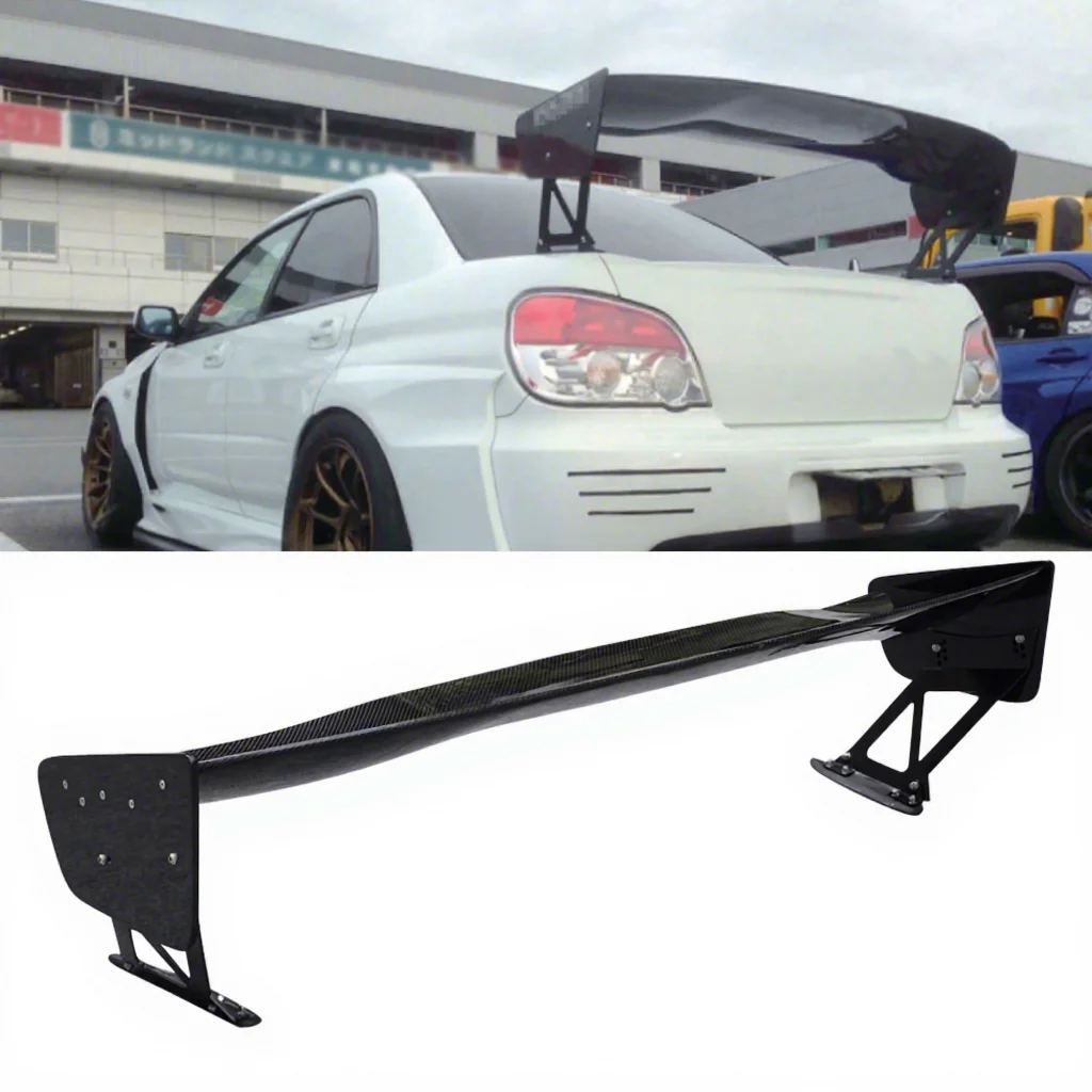 

VTX-2V Style Carbon Fiber Spoiler Rear Trunk Boot Lip Wing Roof for Subaru IMPREZA GDB 2001-2008