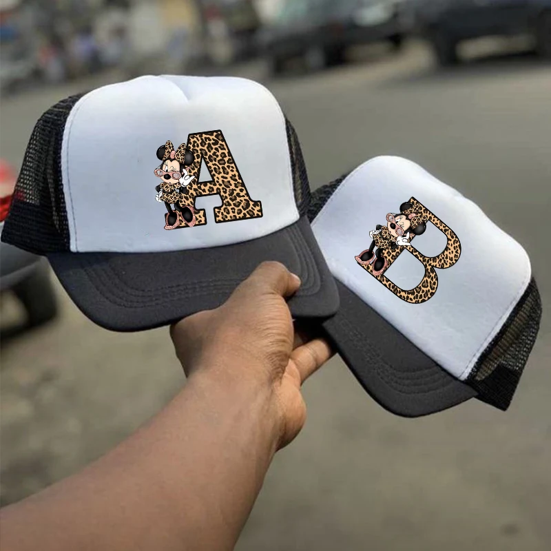 Брендовая бейсболка с мультяшными героями Диснея Минни, мужская и женская бейсболка с надписью в стиле хип-хоп, сетчатая шапка для отца, Кепка-тракер, козырек, Детская летняя шляпа от солнца