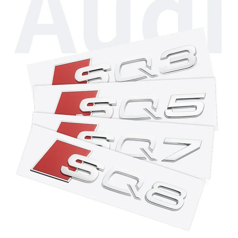 سيارة الخلفي الجذع شعار ملصق الشارات لأودي A3 A4L A5 A6L Q5L A7 Q3 Q7 S3 S4 RS3 RS4 RS5 SQ3 SQ5 SQ7 SQ8 RSQ3 RSQ5 RSQ7 RSQ8 #2