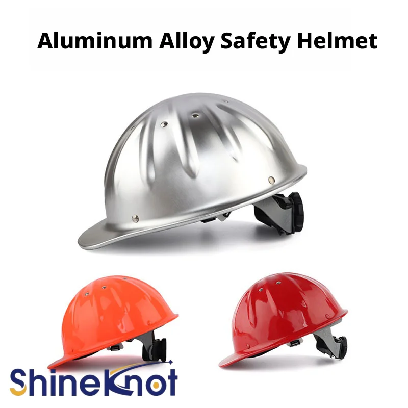 SHINEKNOT Aluminum Alloy Safety Helmet Export Aluminum Alloy Safety Helmet Protective Helmet Metal Aluminum Alloy Helmet