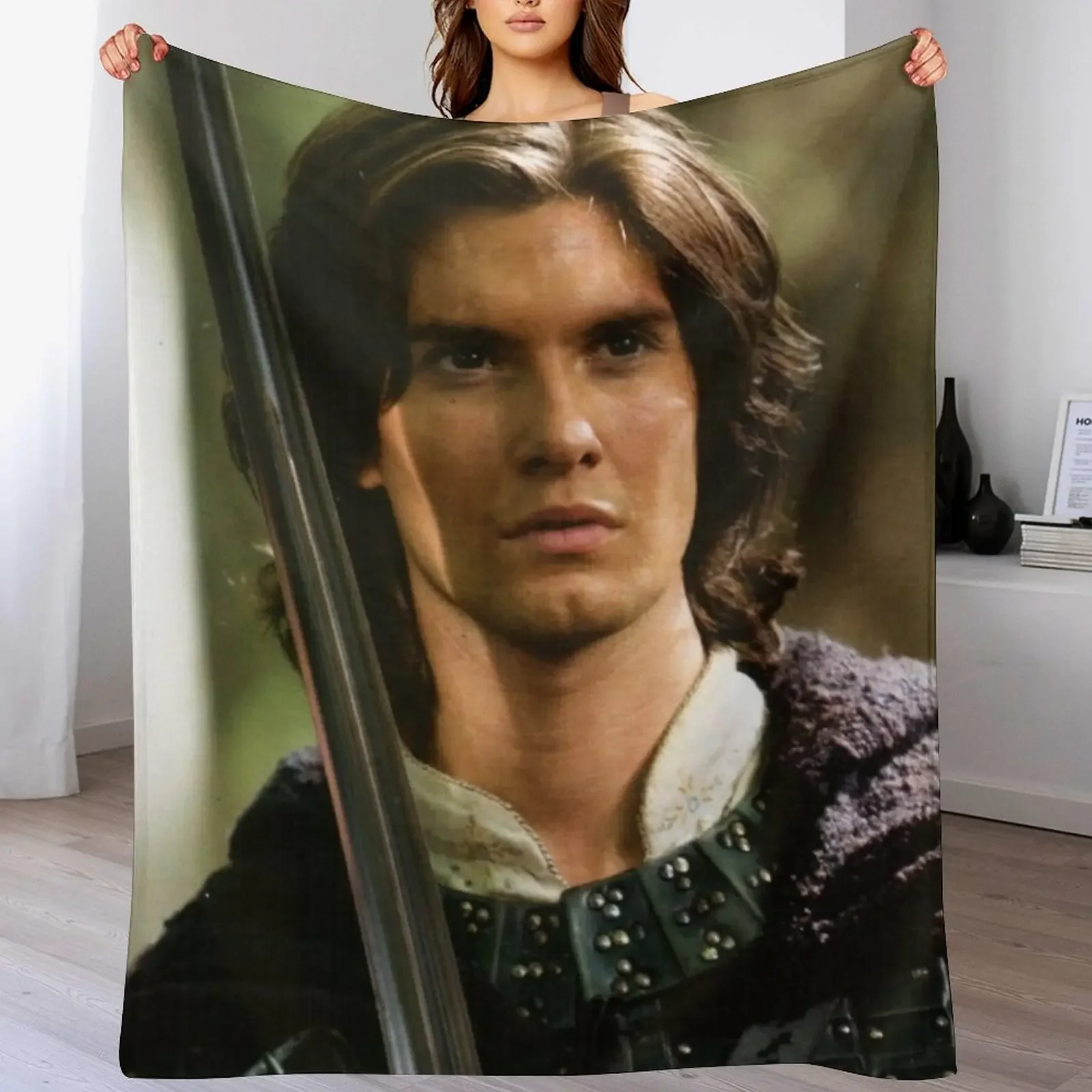 

Ben Barnes as Prince Caspian Throw Blanket Flannel Custom Weighted Cute Blankets