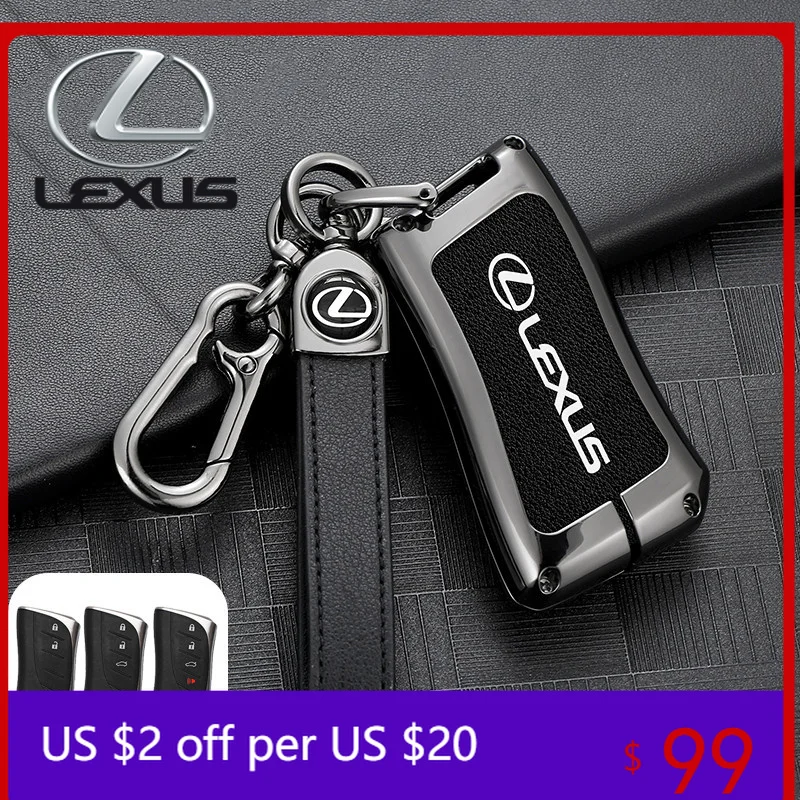 

Interior Mouldings Leather Car Key Case Fob Cover Shell For Lexus UX ES UX200 UX250h ES200 ES300h ES350 US200 US260h Protector K