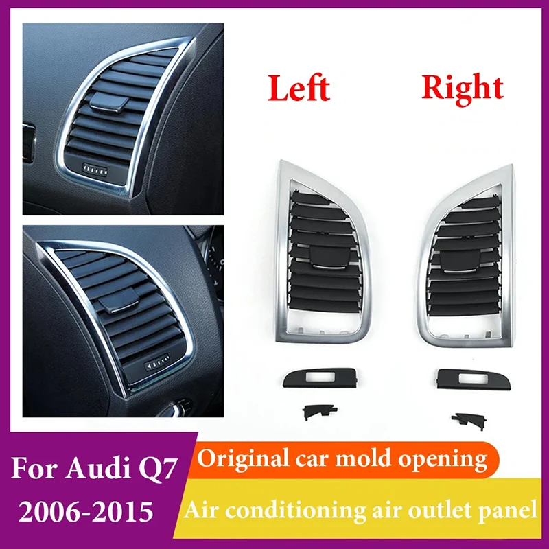 For Audi Q7 4L 2006 2007 2008 2009 2010 2011 2012 2013 2014 2015 Front Dash Left Right Heater AC Air Vent Outlet Grill Panel