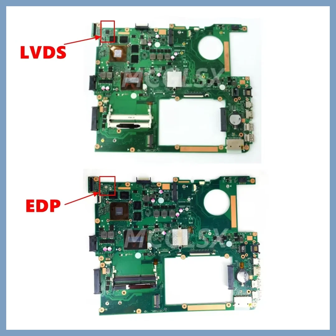 G771JM Mainboard For ASUS ROG G771JW G771JM G771JK G771J G771 Laptop Motherboard LVDS/EDP i5/i7-4th Gen CPU GTX860M/GTX960M GPU